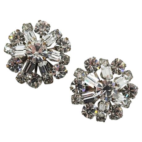 Vintage Prong Set Rhinestone Scatter Brooches