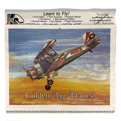 Vintage Bartow Flying Service 1984 Calendar