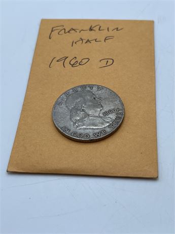 1963D Franklin half dollar