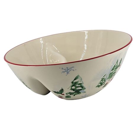Lenox American by Design Holiday Inspiration Divided Angle Bowl Sleigh