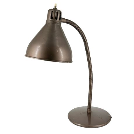 Mid-Century Dazor Mfg Steel Gooseneck Lamp