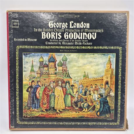 1960s George London Bolshoi Theatre "Boris Godunov" 4 LP Set