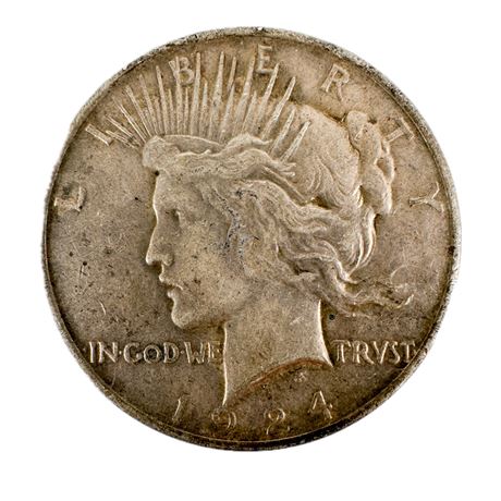 1924 Silver Peace Dollar
