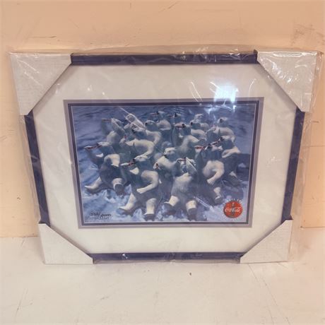 Coca Cola Framed Numbered Lithograph Print
