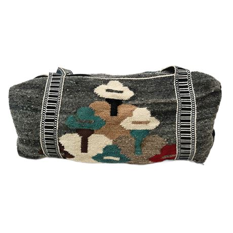 Vintage Handmade Peruvian Wool Duffel Bag