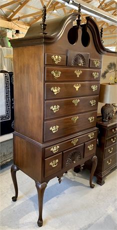 High End COUNCILL 11 Drawer Colonial Highboy Dresser, Dovetailed Drawers