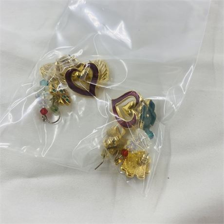 Costume Earring Lot - All Matching Pairs in Excellent Condition
