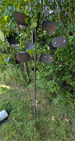 Jackson and Perkins Outdoor Modern Moving Sculpture Yard Ornament