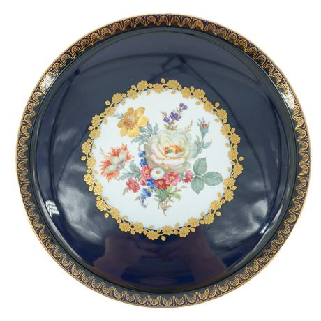 Bareuther Waldsassen Bavaria Germany Plate, Porcelain with 24K trim