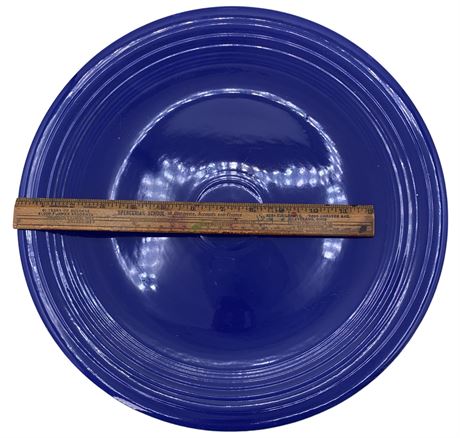 HUGE 14” Homer Laughlin Fiesta Cobalt Blue Chop Serving Platter