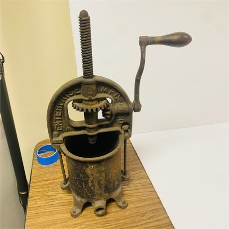 Antique Cast Iron Wine Press