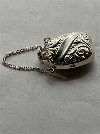.925 silver 1 inch perfume holder with chain