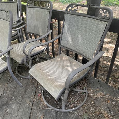 Lot of Aluminum Patio Chairs
