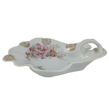 Antique Carl Schumann Bavaria Handled Relish/Nut Dish