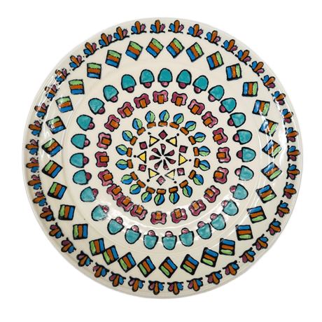 Vintage Tom Phinney Ohio Studio Pottery Wall Art Dish
