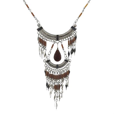 Vintage Peruvian Wirework Necklace
