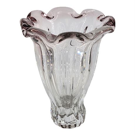 Shannon Crystal Designs of Ireland by Godinger Amethyst Ruffle Vase