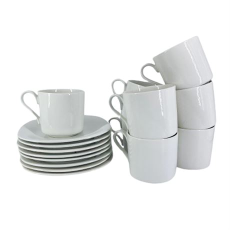 Mikasa Color Classics Coffee Cup and Saucer Set