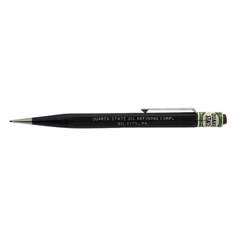 Vintage Autopilot Quaker State Motor Oil Advertising Mechanical Pencil