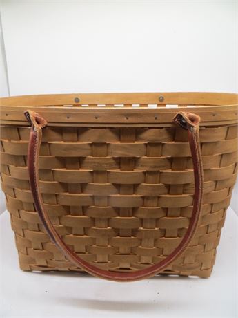 2008 LONGABERGER LARGE BOARDWALK BASKET
