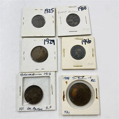 Old Great Britain Coins
