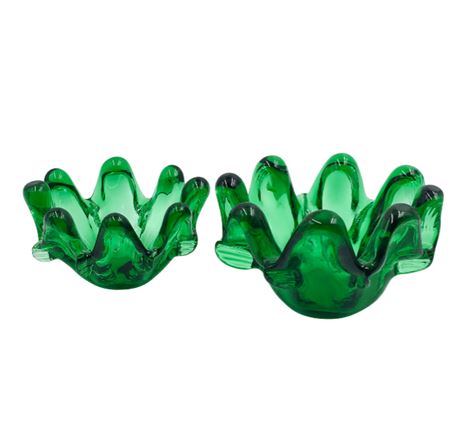 Pair of MCM Murano Trinket Dishes