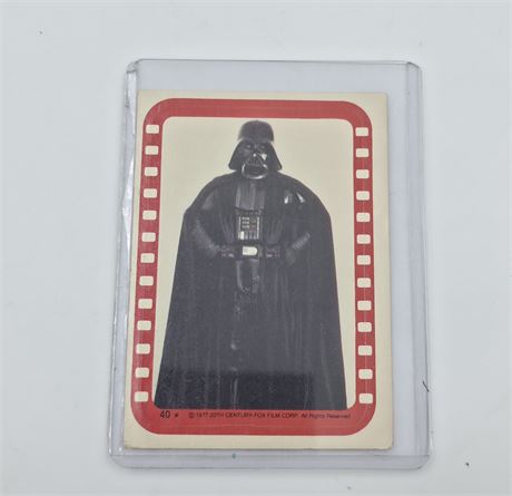 1977 Star Wars Darth Vader sticker