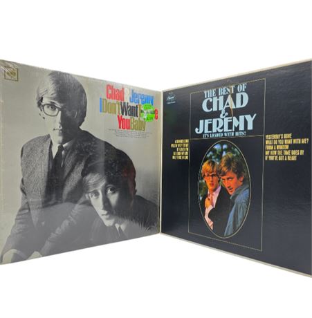 Lot of Two VTG Chad & Jeremy Albums
