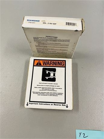 2 NOS Diamond Motorcycle Chains - RIV 82P