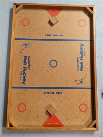 35.5" x 24" Large Carrom Champion Nok Hockey Plywood Tabletop Game