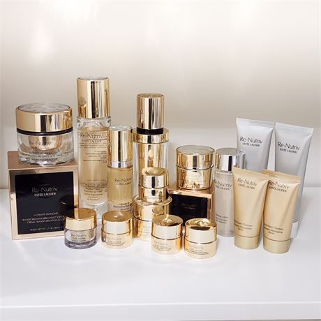 Lot of New and/or Lightly Used Estee Lauder Re-Nutriv Products