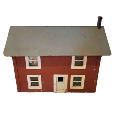 Antique Red Doll House