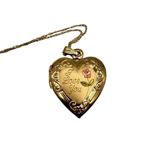 14K NEW Gold Locket