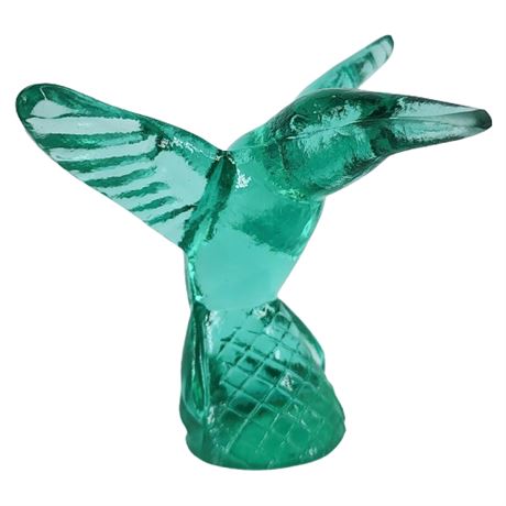 Vintage CREA Murano Glass Hummingbird Figurine