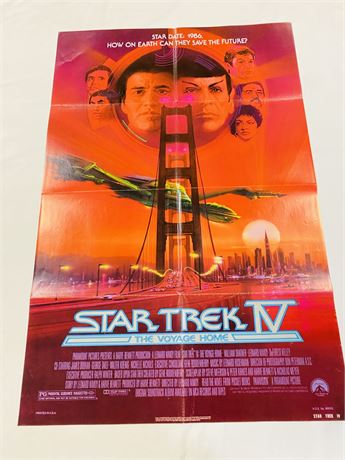 Star Trek IV Original 27x41 Movie Poster