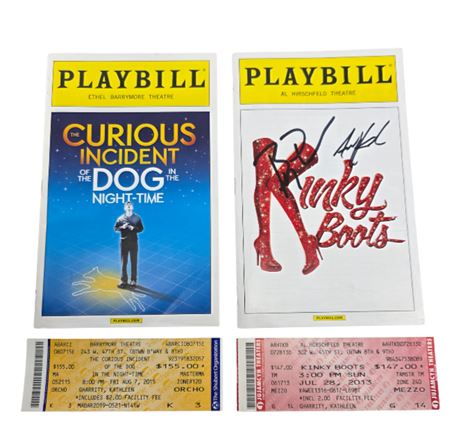 "Kinky Boots" & "The Curious Incident..." Broadway Playbills