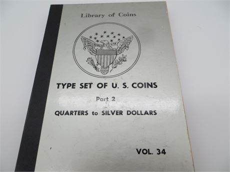 Type Set US Coins Part 2 Boook