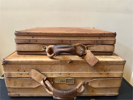Vintage Leather Hartman Luggage