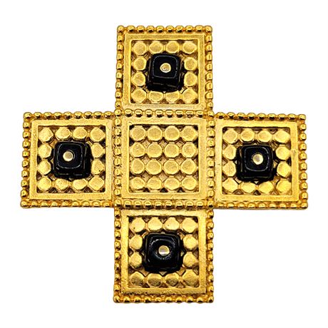 Vintage Danecraft Byzantine Cross Brooch