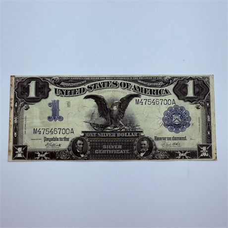 XF 1899 $1 Black Eagle Silver Certificate