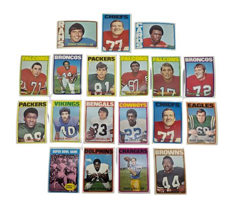 1972 Topps Football Cards