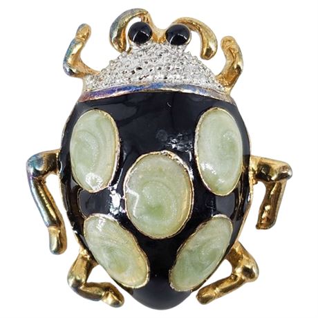 Vintage Enamel Ladybug Brooch