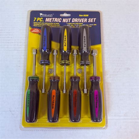 Pittsburgh Metric Nut Driver Set