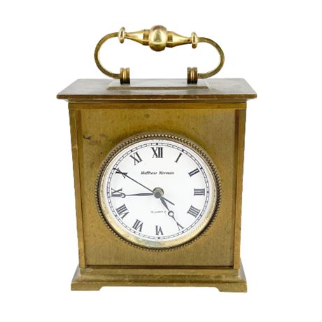 Matthew Norman Brass Quartz Clock