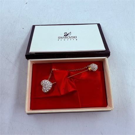 Swarovski Crystal Heart Pin