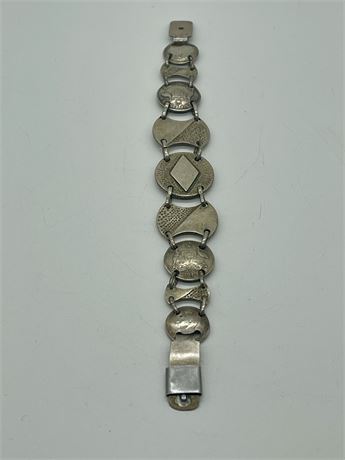 1940s Australian Pence Handmade Bracelet - 29 Grams