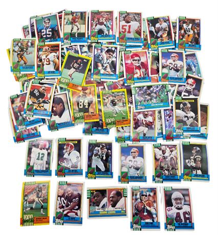 Large Lot of 1990 Topps Football Cards