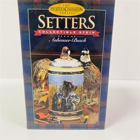 Budweiser Setters Stein Mint in Orig Box