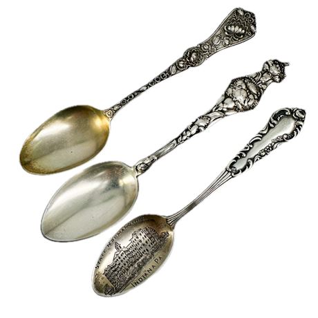 Antique Sterling Silver Spoons