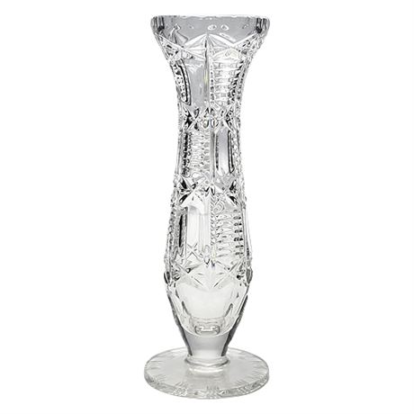 Bohemian Crystal Bud Vase